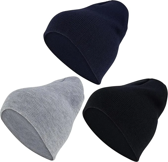 3-Pack Ultra Performance Skull Cap Winter Hats