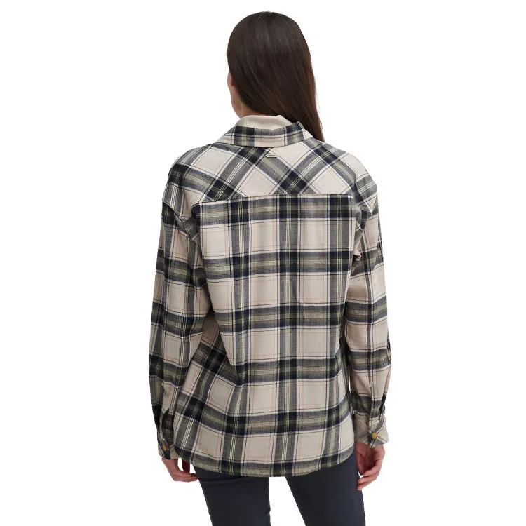 Barbour Ladies Highfield Check Shirt - Sand Dune Check