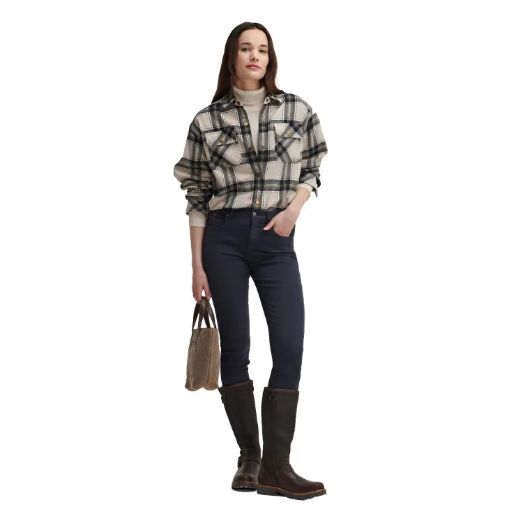 Barbour Ladies Highfield Check Shirt - Sand Dune Check