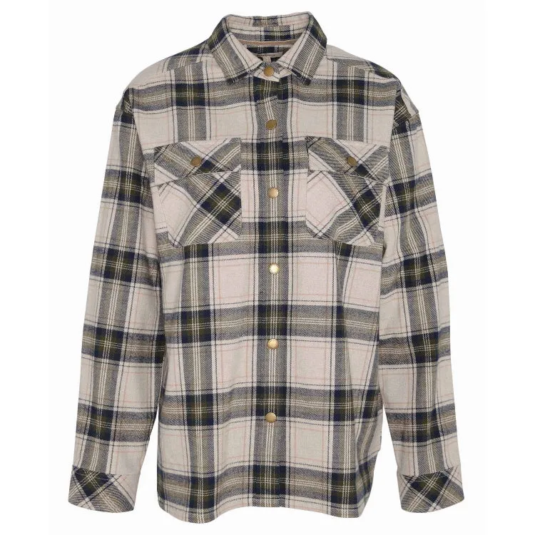 Barbour Ladies Highfield Check Shirt - Sand Dune Check