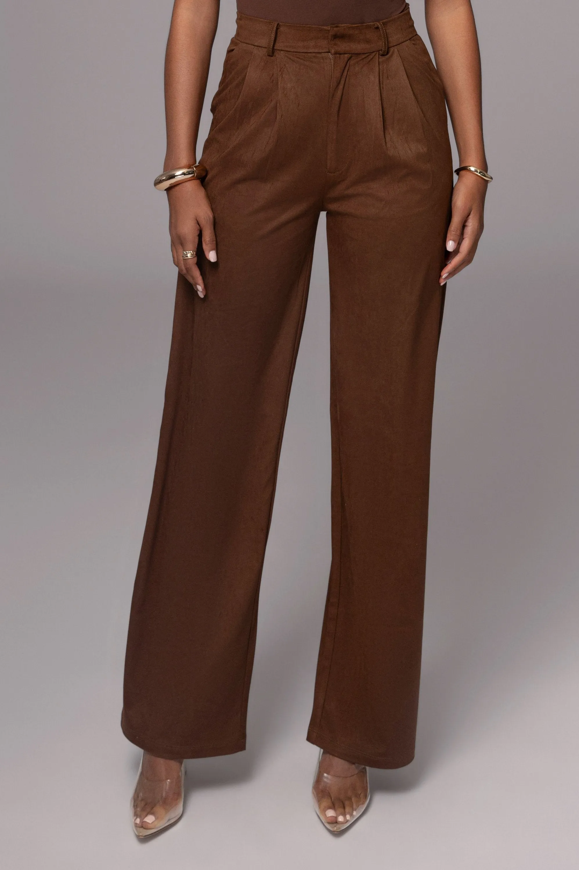 Chocolate Classic High Rise Trousers