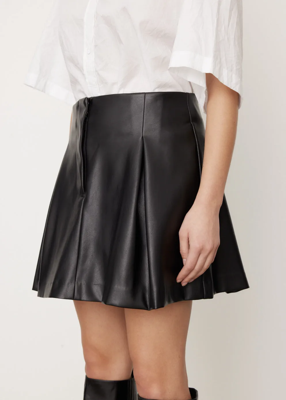 Claudia Vegan Leather Skirt