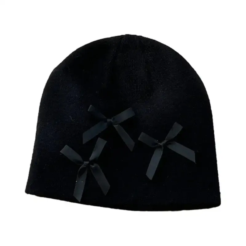 Comfortable Lace-Up knitted Beanie