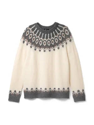 Fair Isle chunky knitted wool jumper