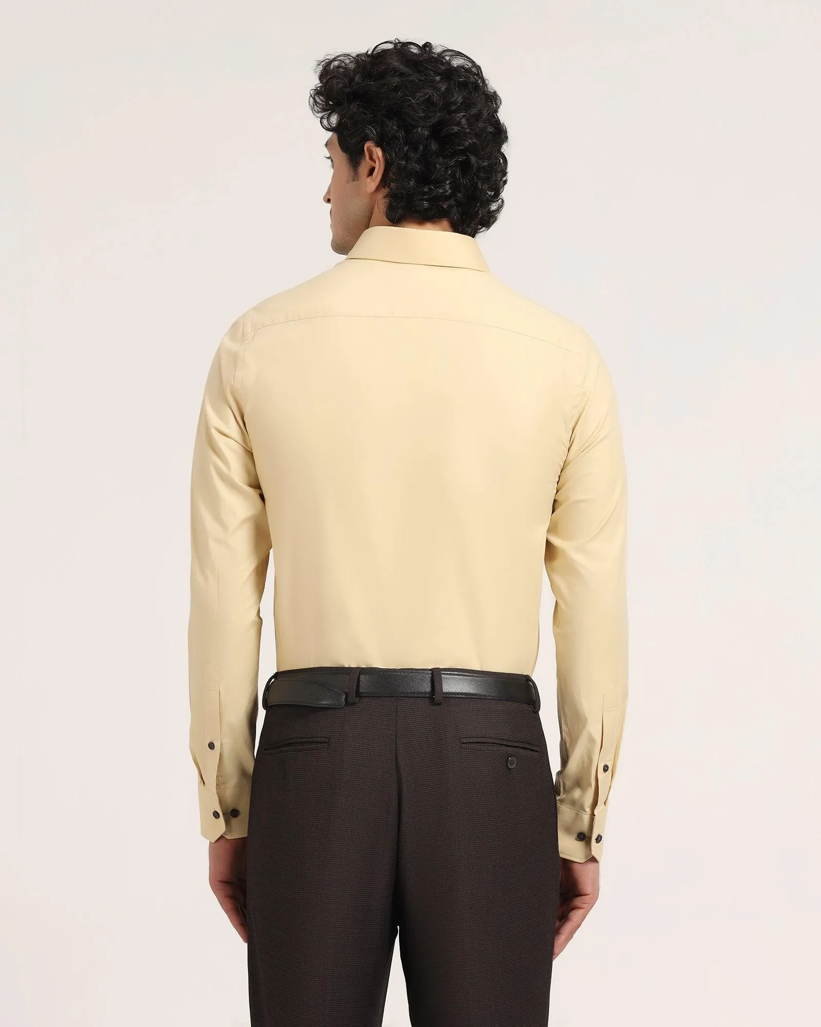 Formal Yellow Solid Shirt - Vetro