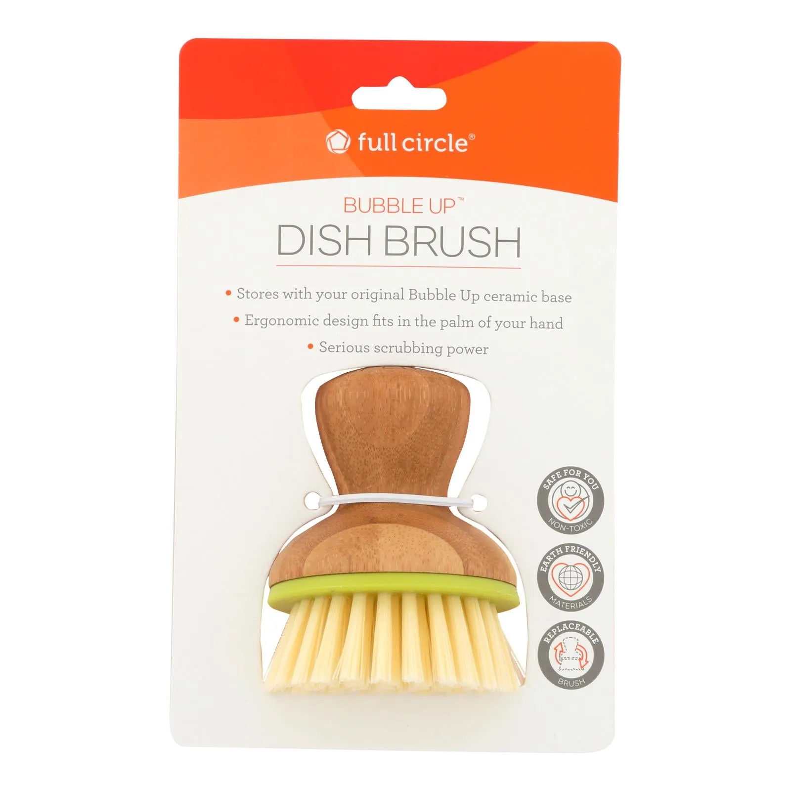 Full Circle Home Replacement Brush for Bubble Up Green (Pack of 6)