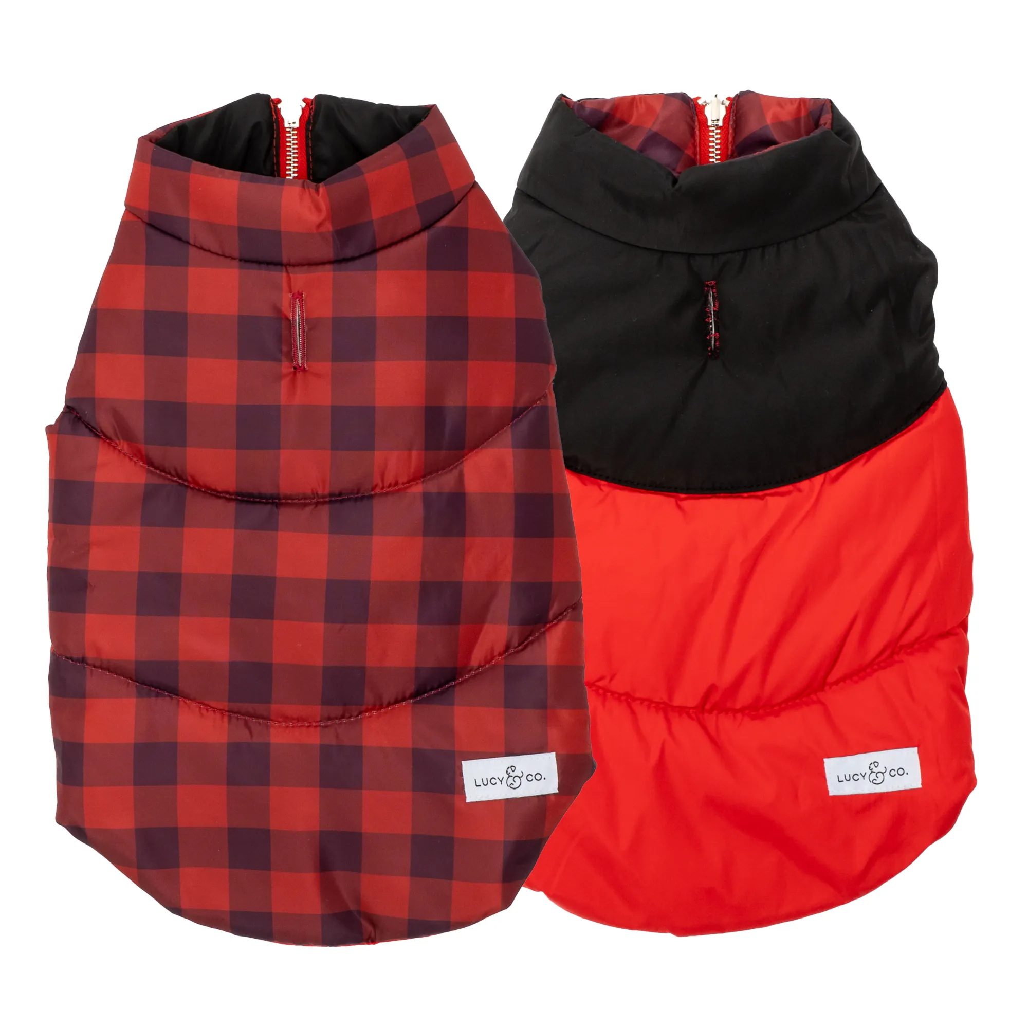 Holly Jolly Reversible Puffer Vest