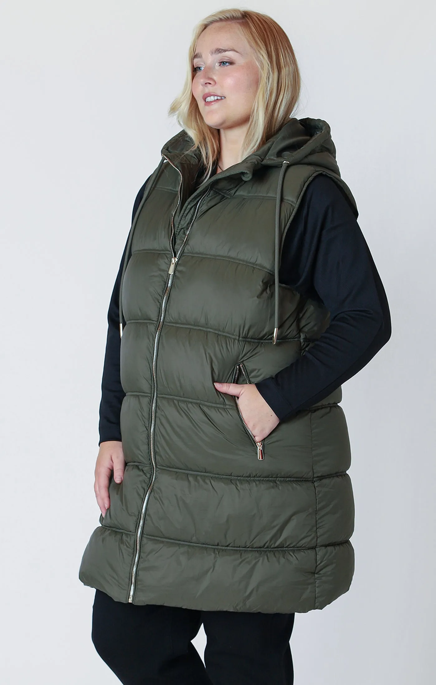 Hooded Puffer Vest (Dex)