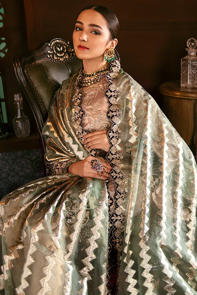 Imrozia Solas De Lune Luxury Chiffon Collection – I-109 Gold Galore
