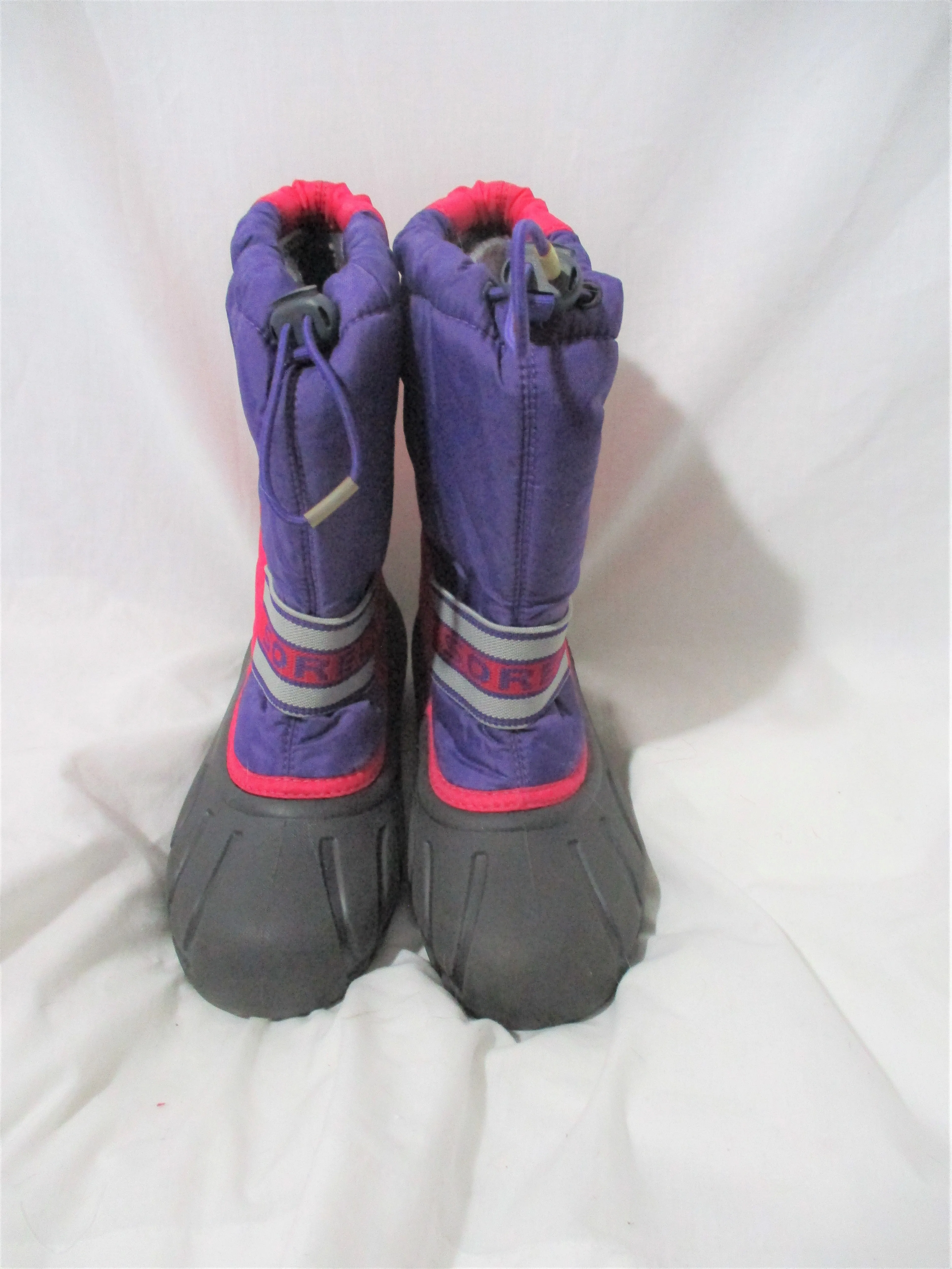 Kids Preschool Girls SOREL Insulated Rain Snow Boots Shoes Winter PINK 2 PURPLE