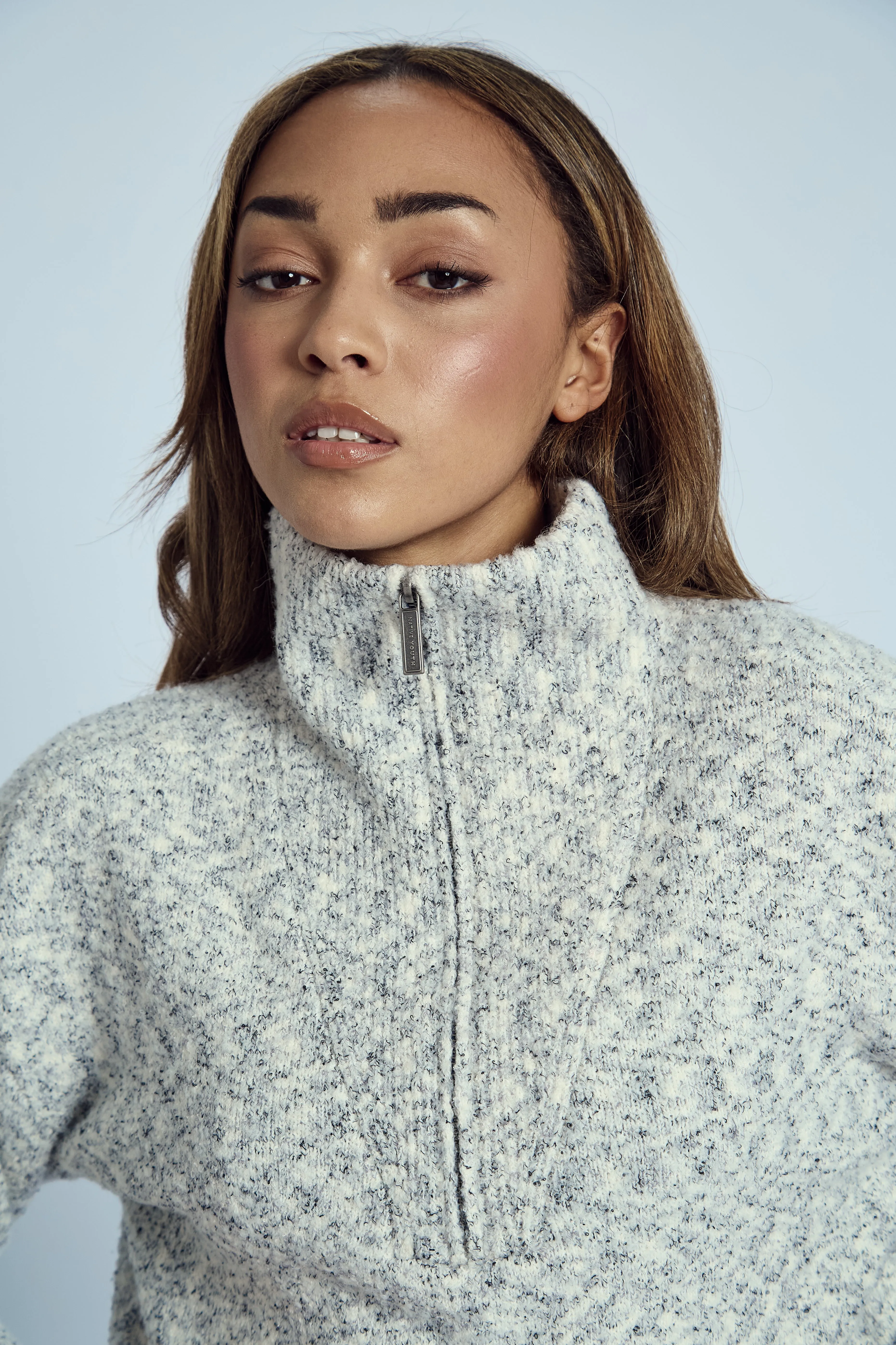 LAUREL HALF ZIP KNITTED JUMPER