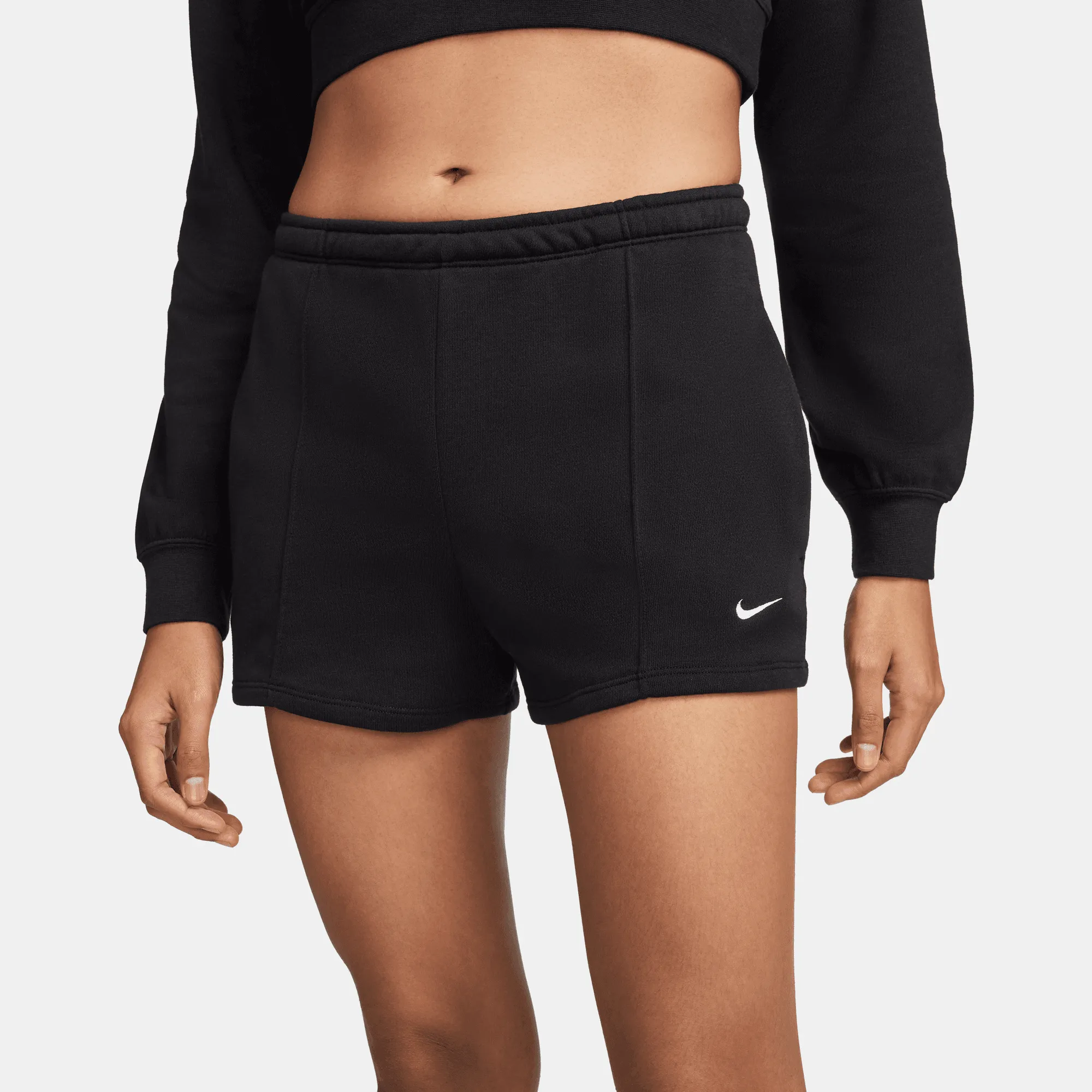 Nike Women's Sportswear Black Chill Terry Shorts