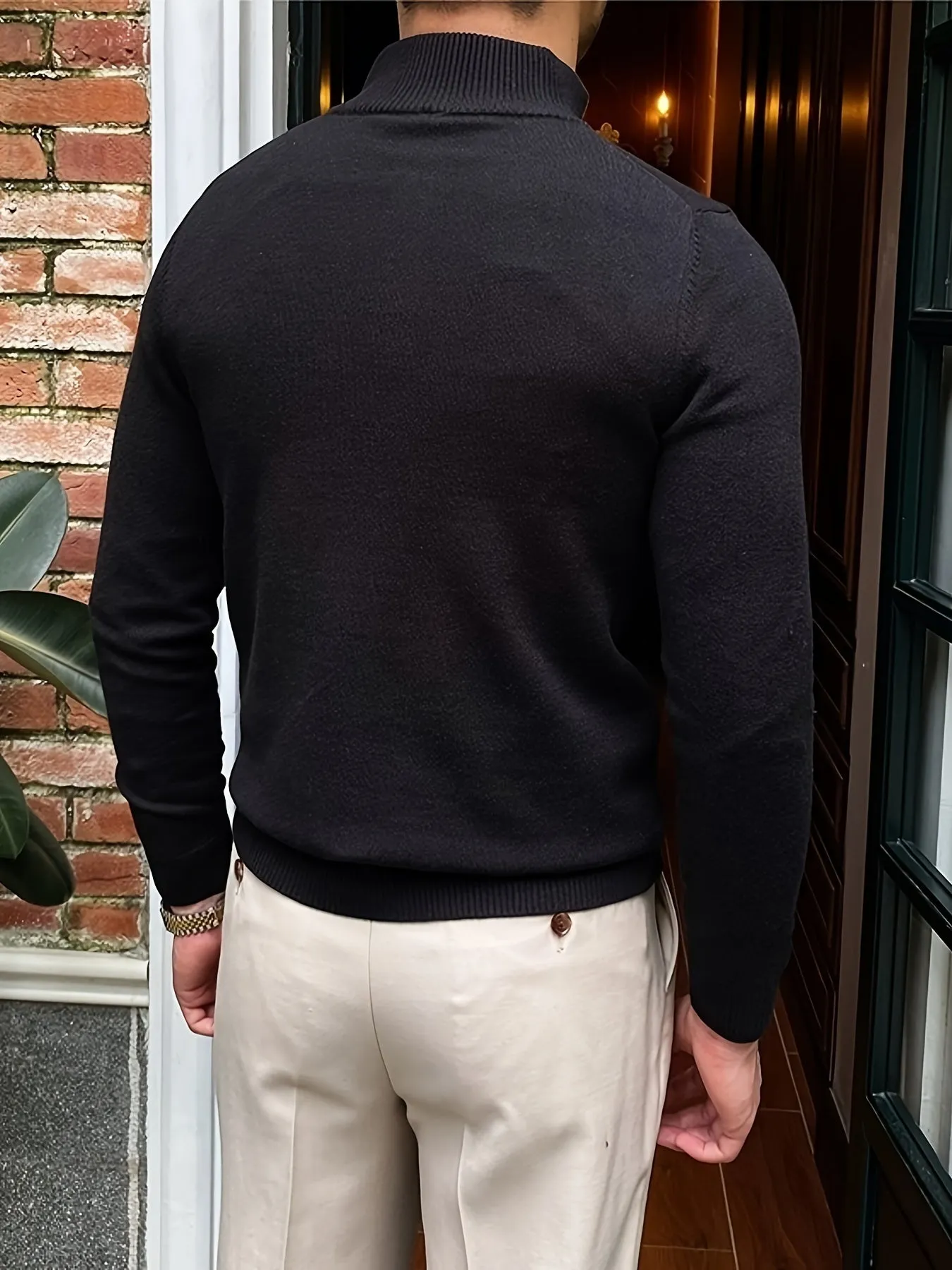 Noble Wear Cambridge Half Zip Sweater