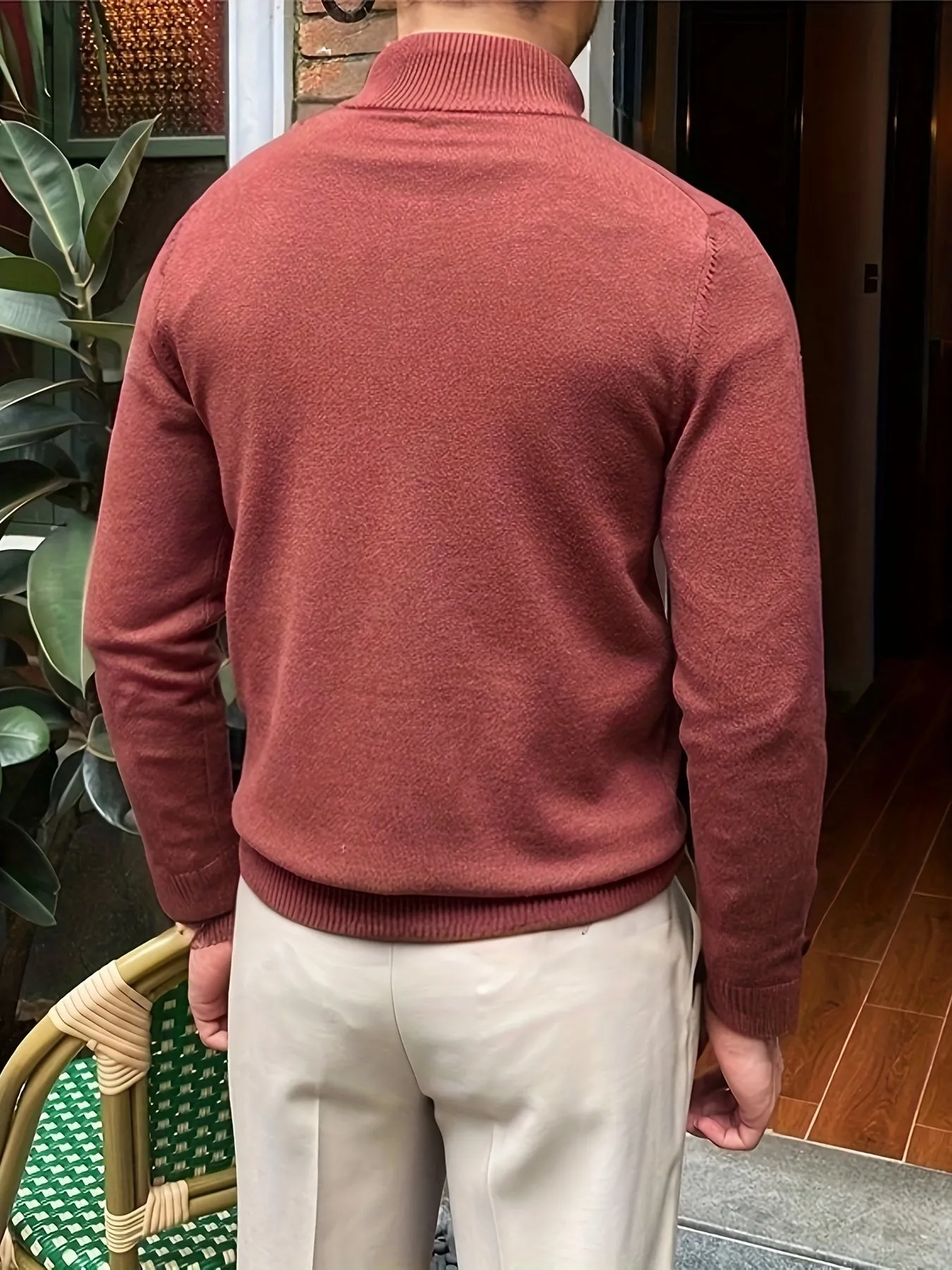 Noble Wear Cambridge Half Zip Sweater