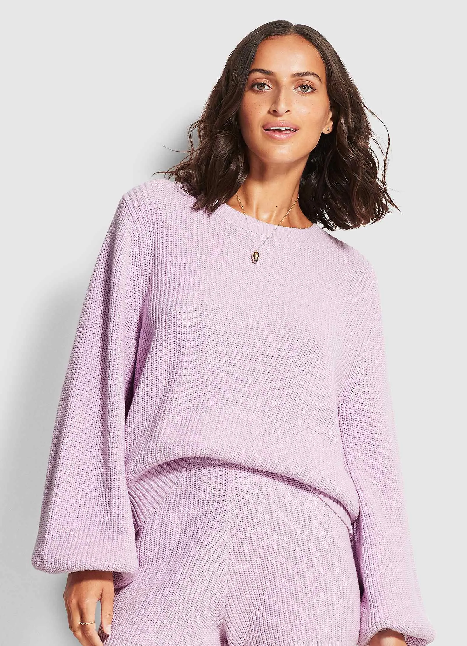 North Coast Chunky Knit - Lilac