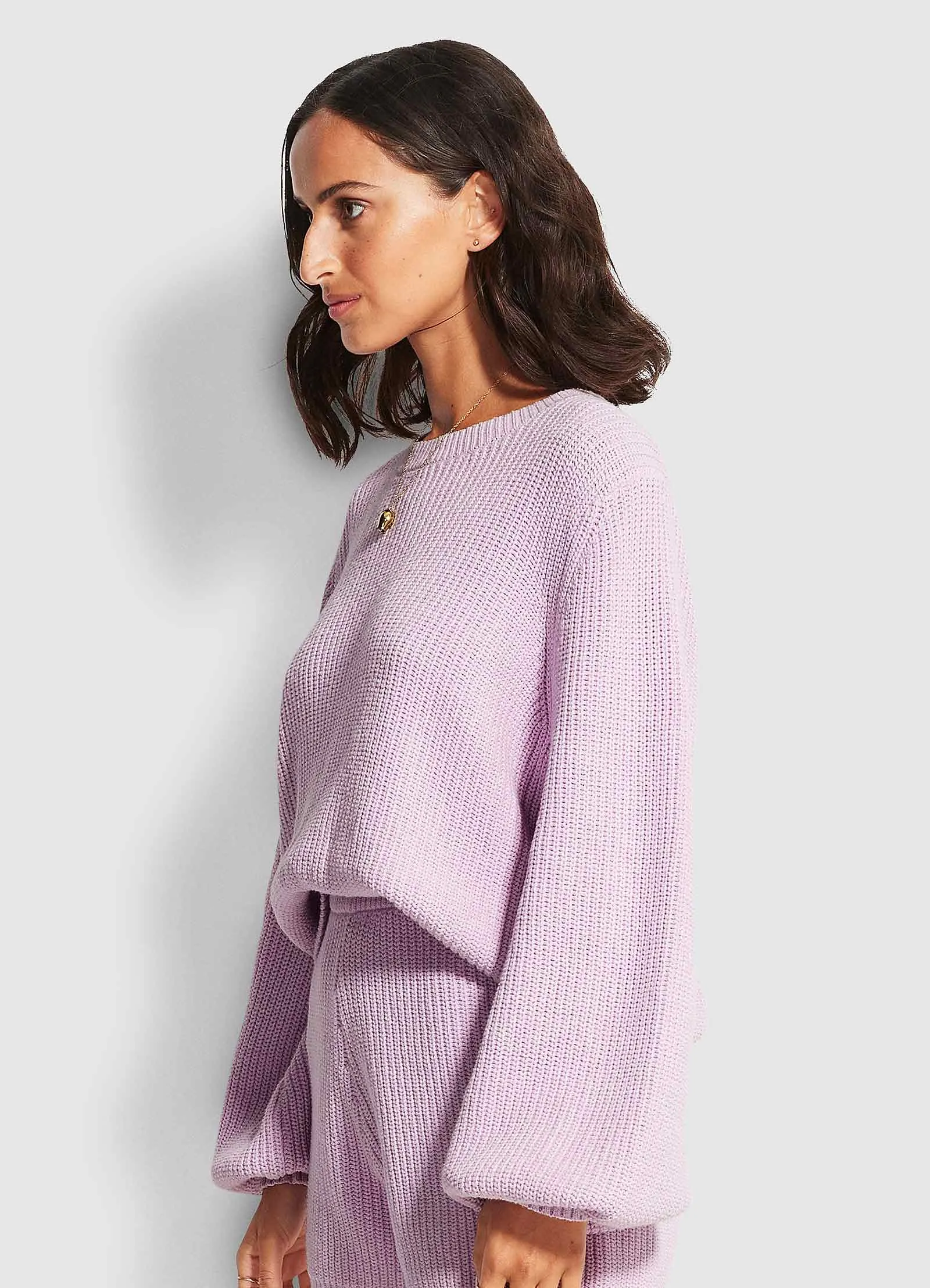 North Coast Chunky Knit - Lilac