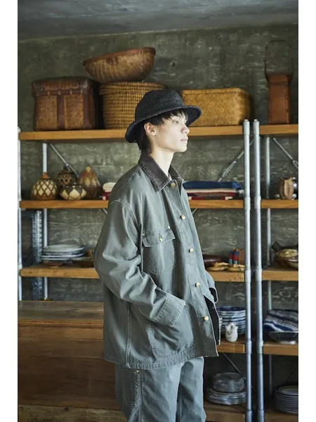 orSlow RELAX FIT COVERALL - Army Green