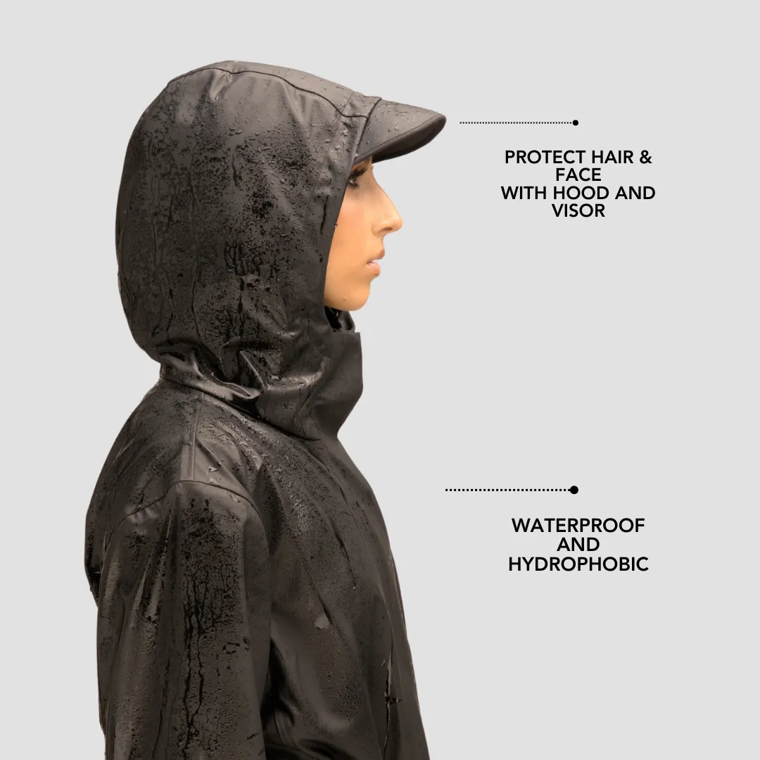 Rain Jacket   All-Weather Essentials Matching Hat: Baseball Cap, Sou'wester, & Matte Bucket Hat