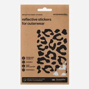 Reflective Fabric Stickers - Leopard Silver