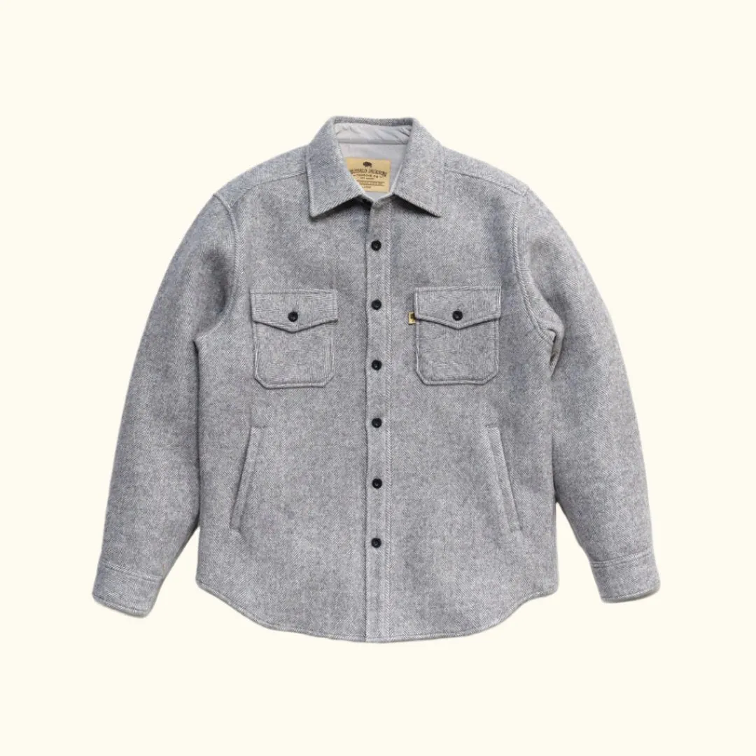 Riverton Wool Shirt Jac | Misty Granite