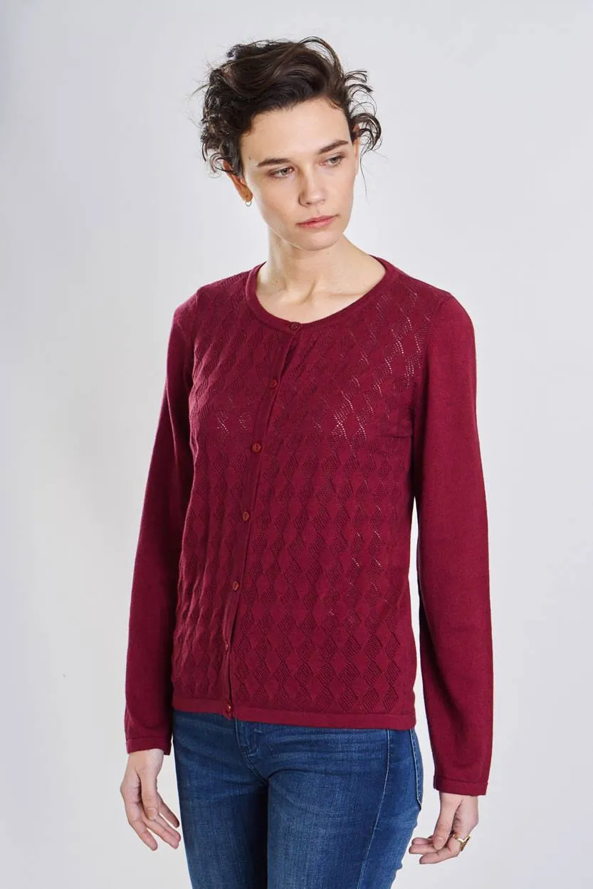 Rosie Classic Pointelle Cardigan