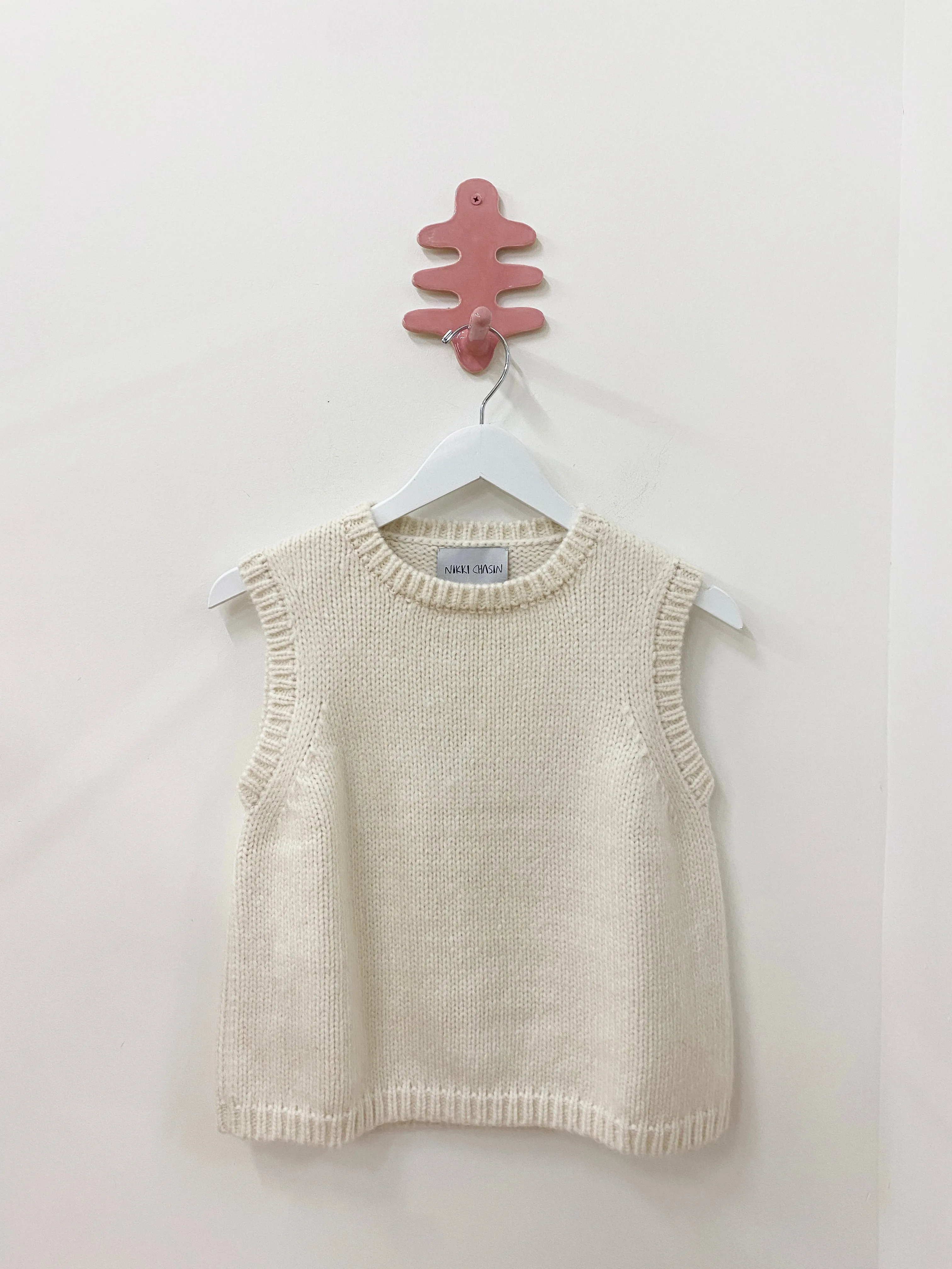 Sabine Sweater Vest- Ivory