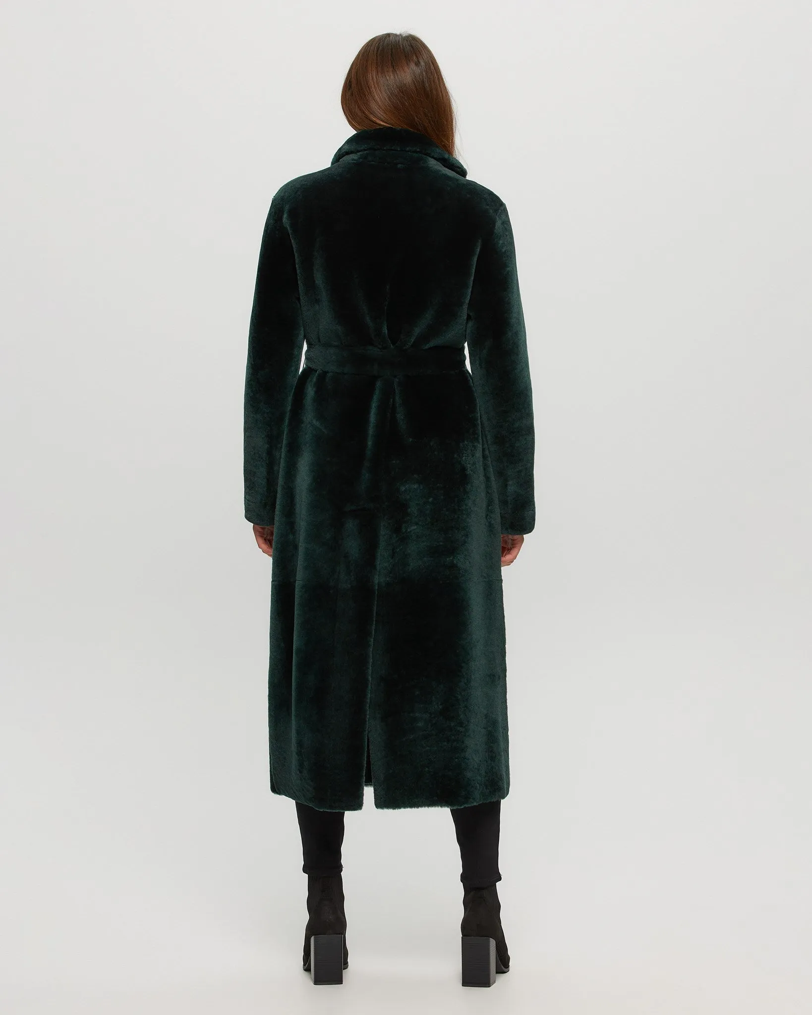 Select Shearling Lamb Coat, Belt