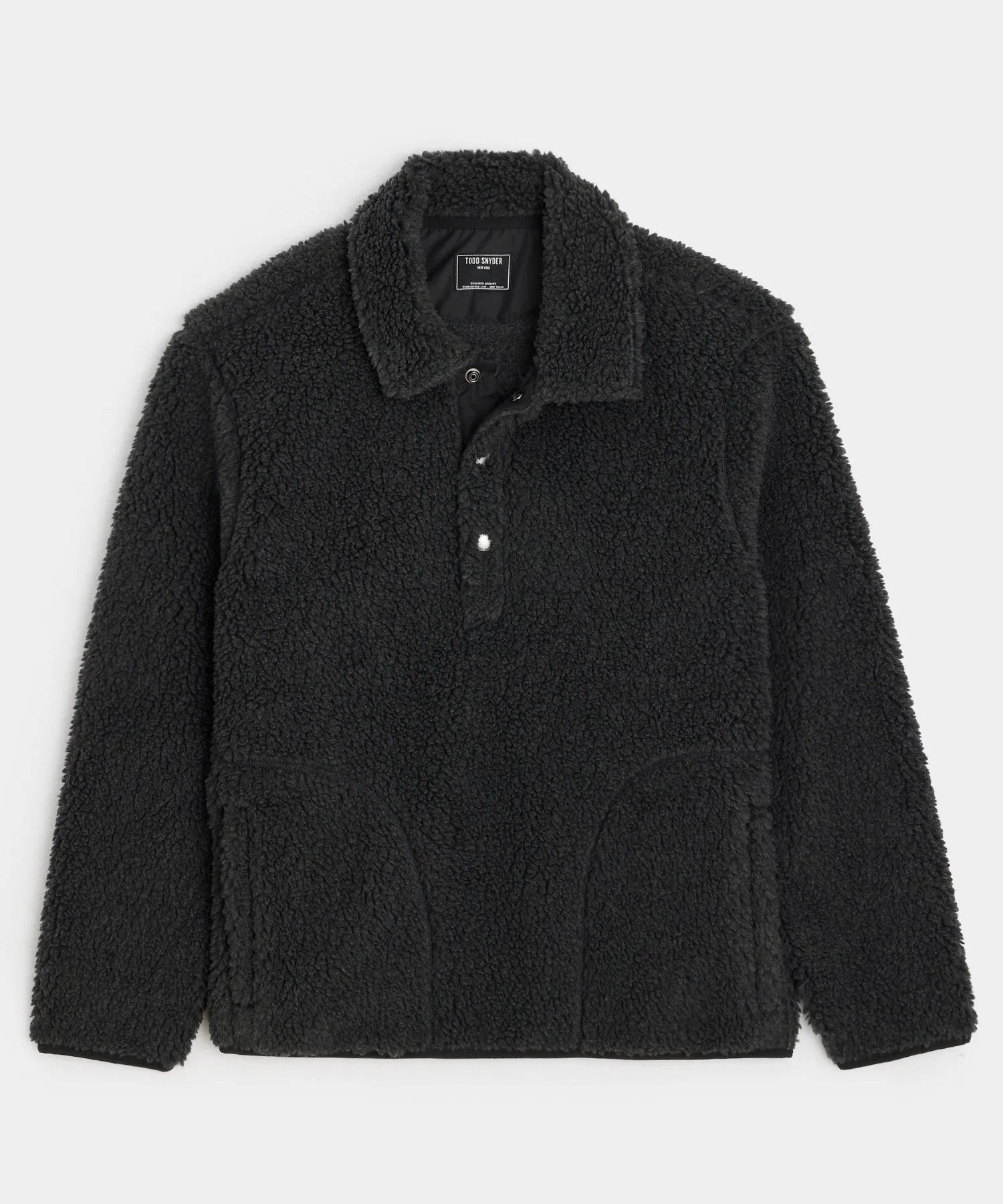 Sherpa Snap Polo in Charcoal