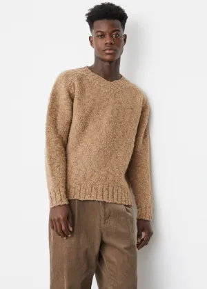 Slub V-Neck Knit