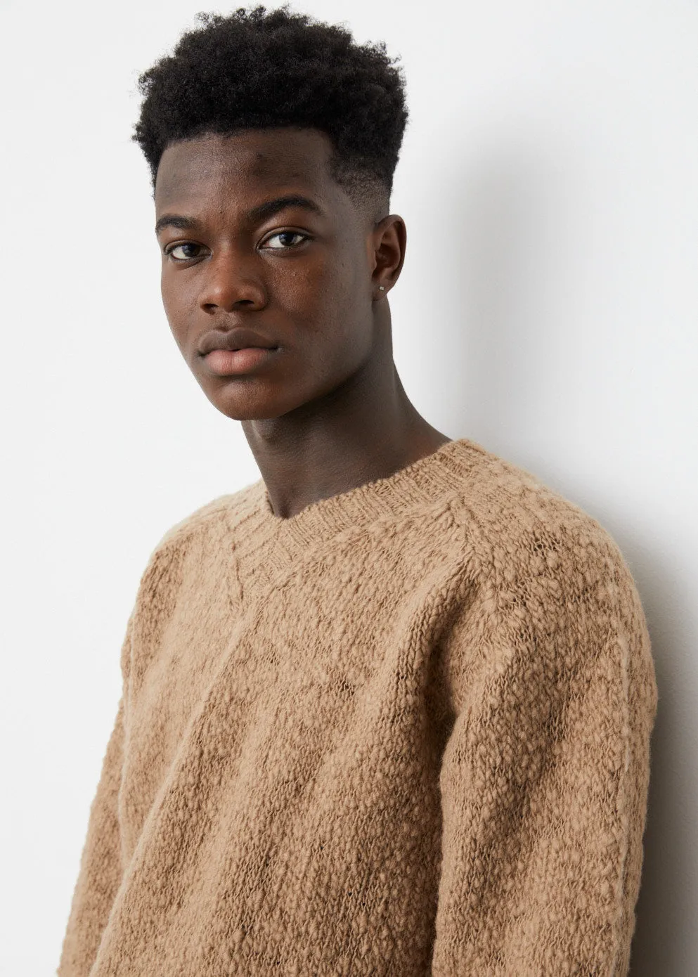 Slub V-Neck Knit