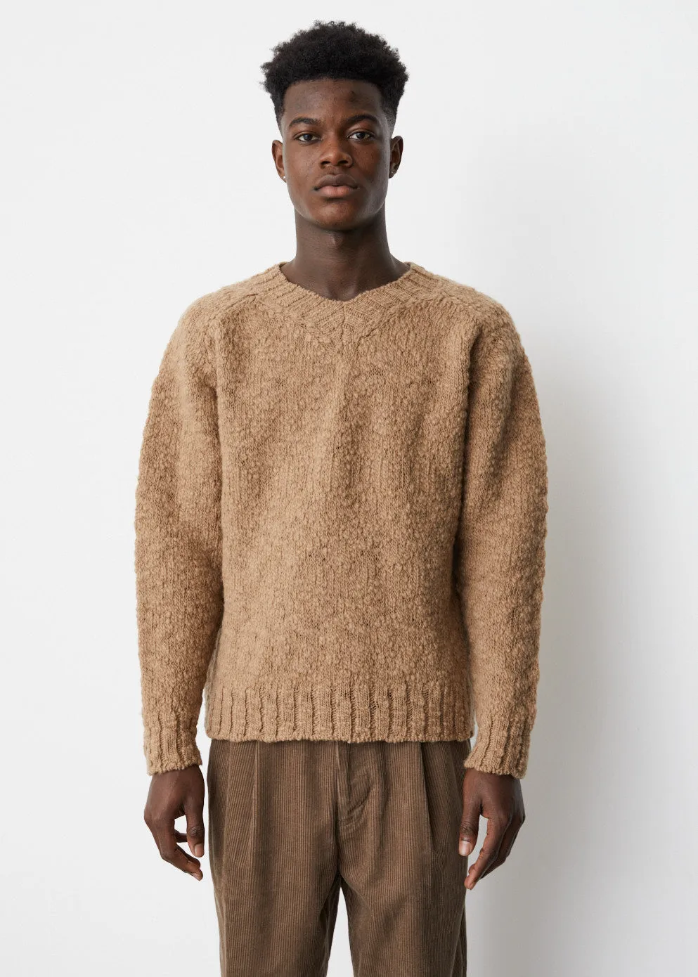 Slub V-Neck Knit