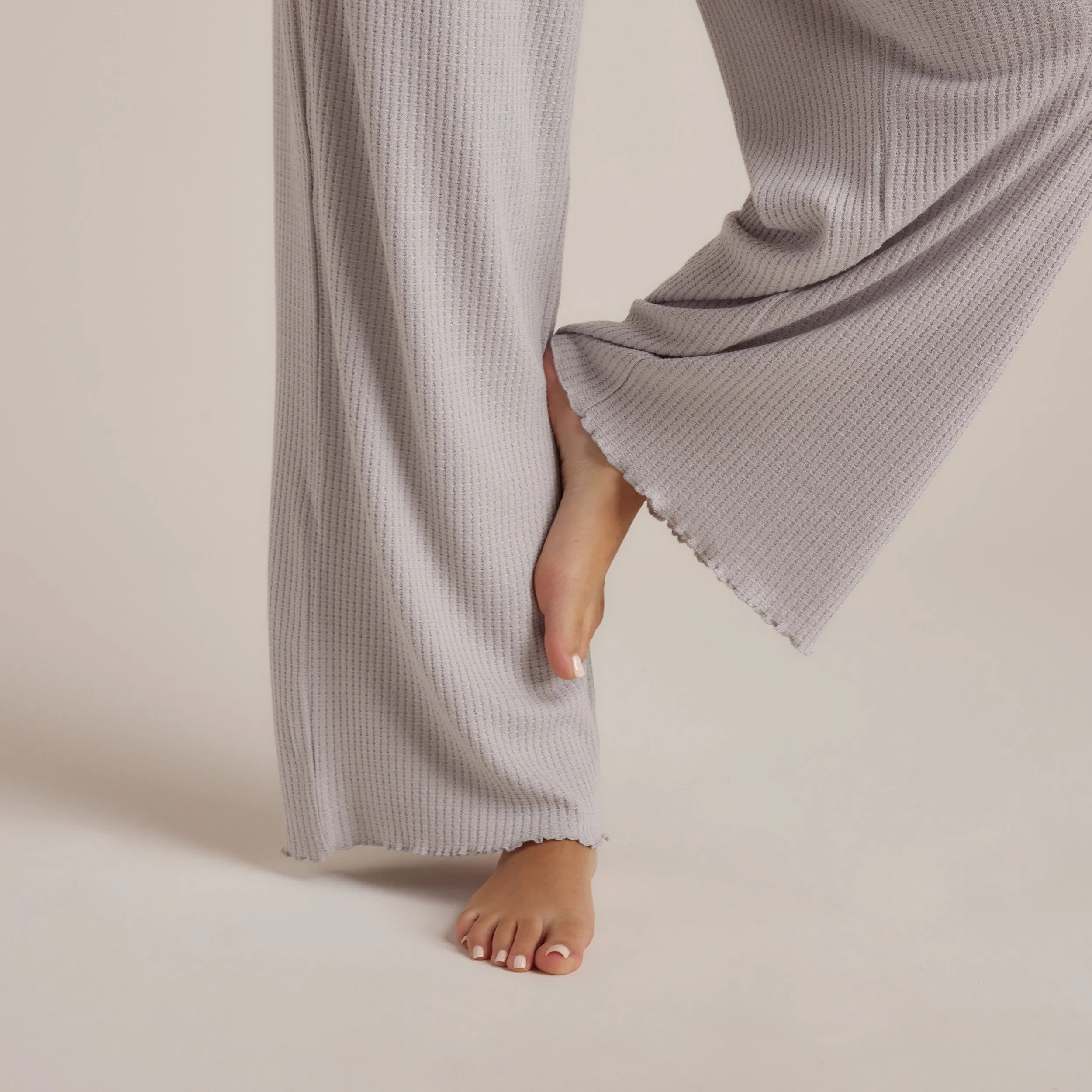 Soft Waffle Pyjama Bottoms - Frost