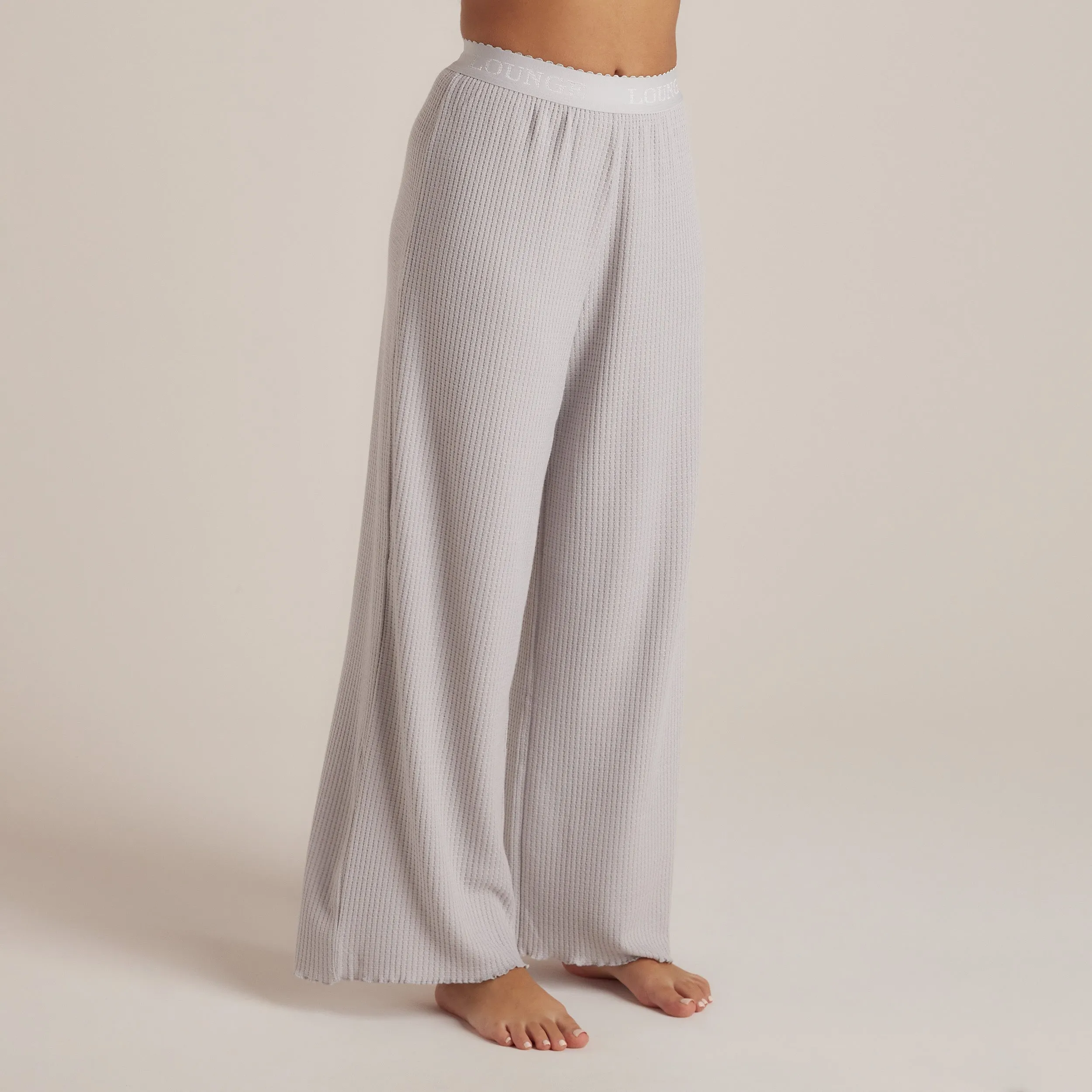 Soft Waffle Pyjama Bottoms - Frost