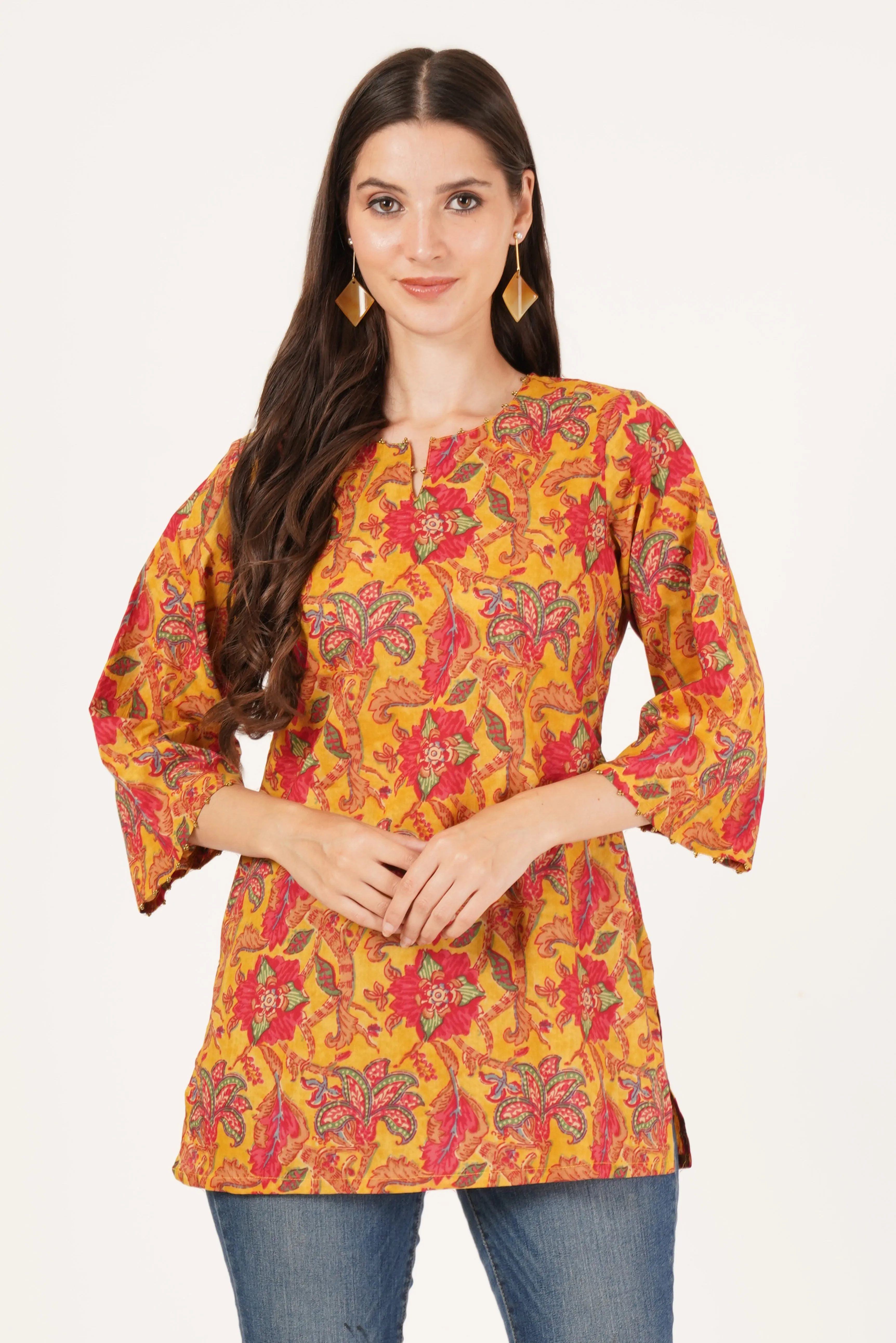 Stylish Summer Floral Kurti for Everyday Wear