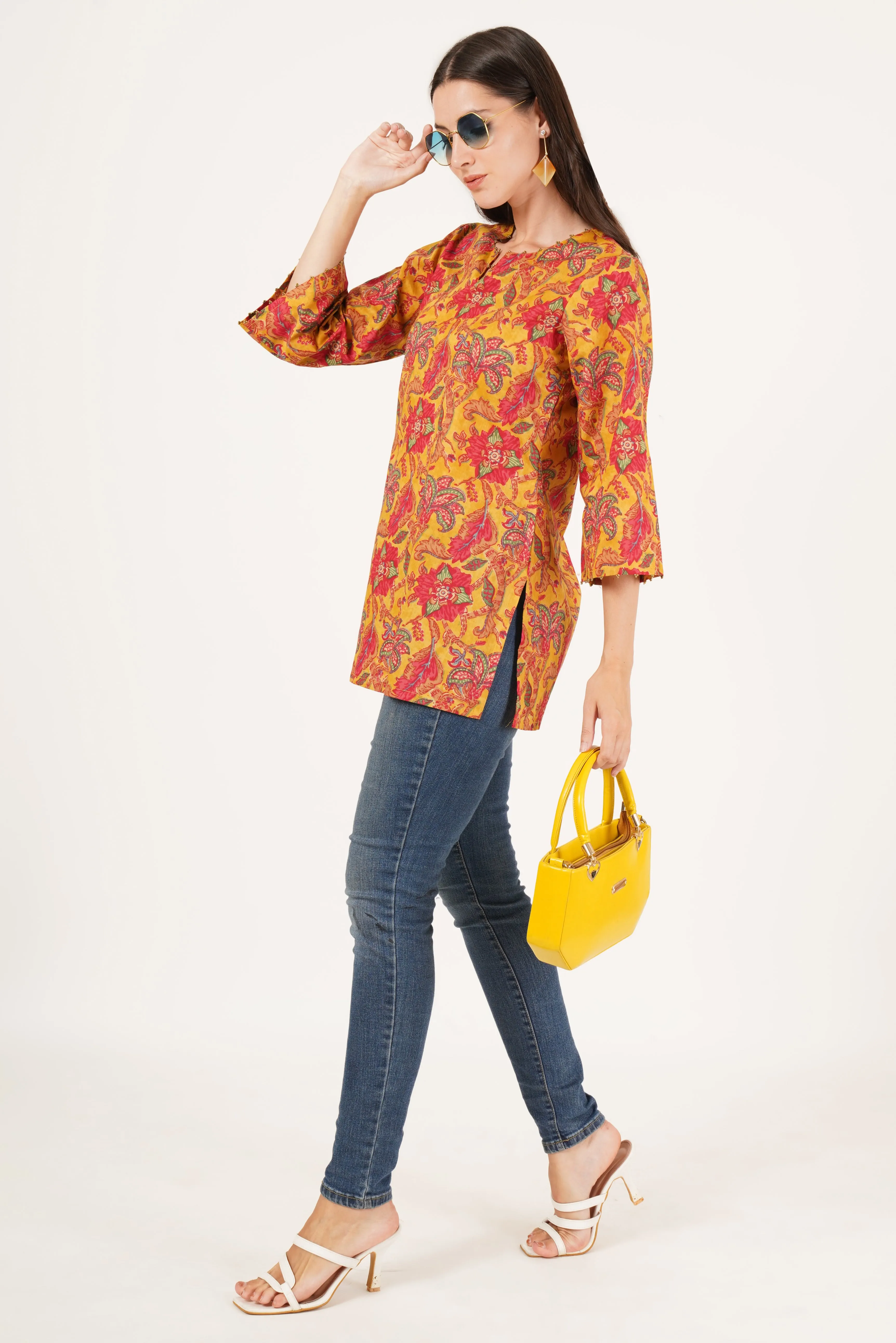 Stylish Summer Floral Kurti for Everyday Wear