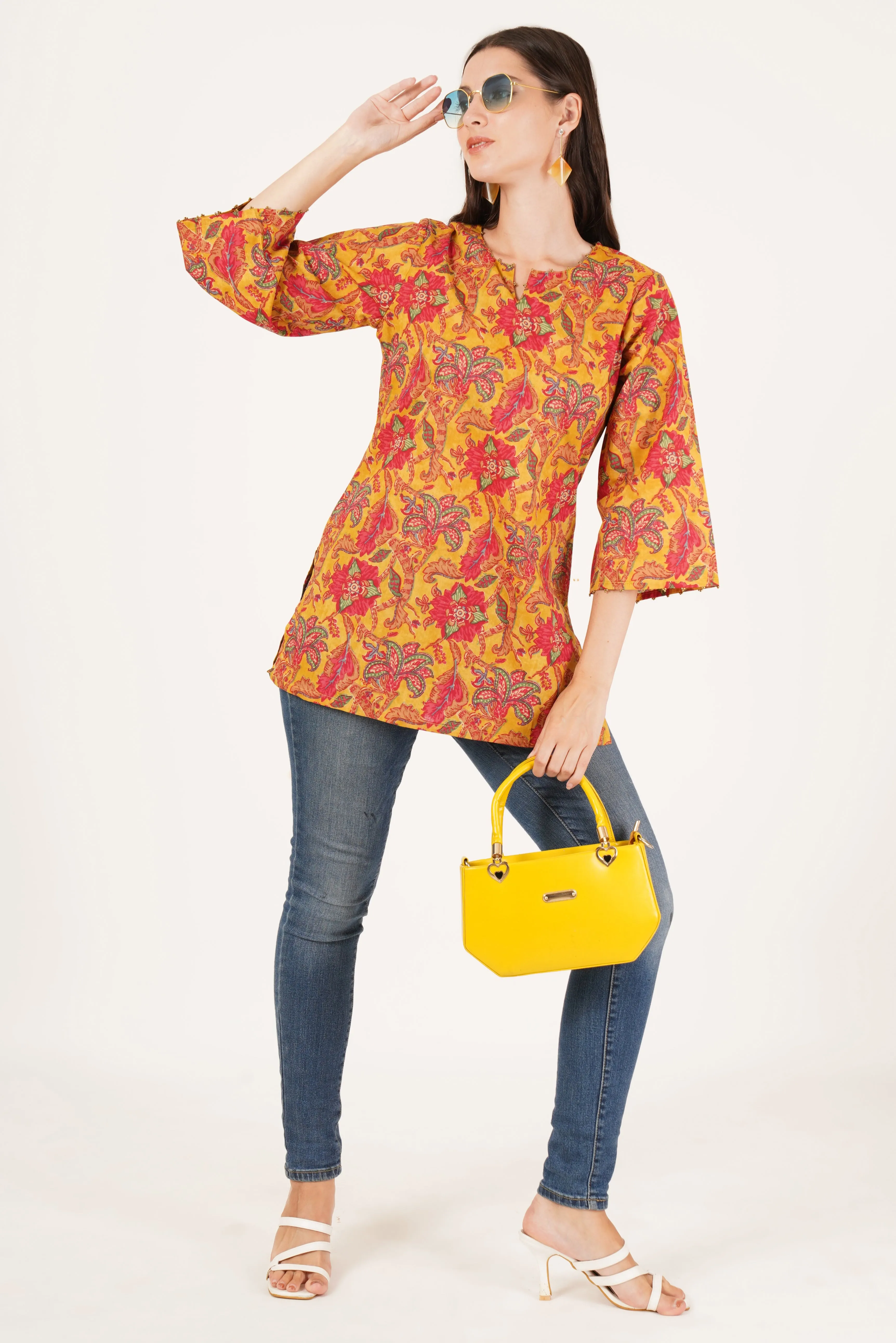 Stylish Summer Floral Kurti for Everyday Wear