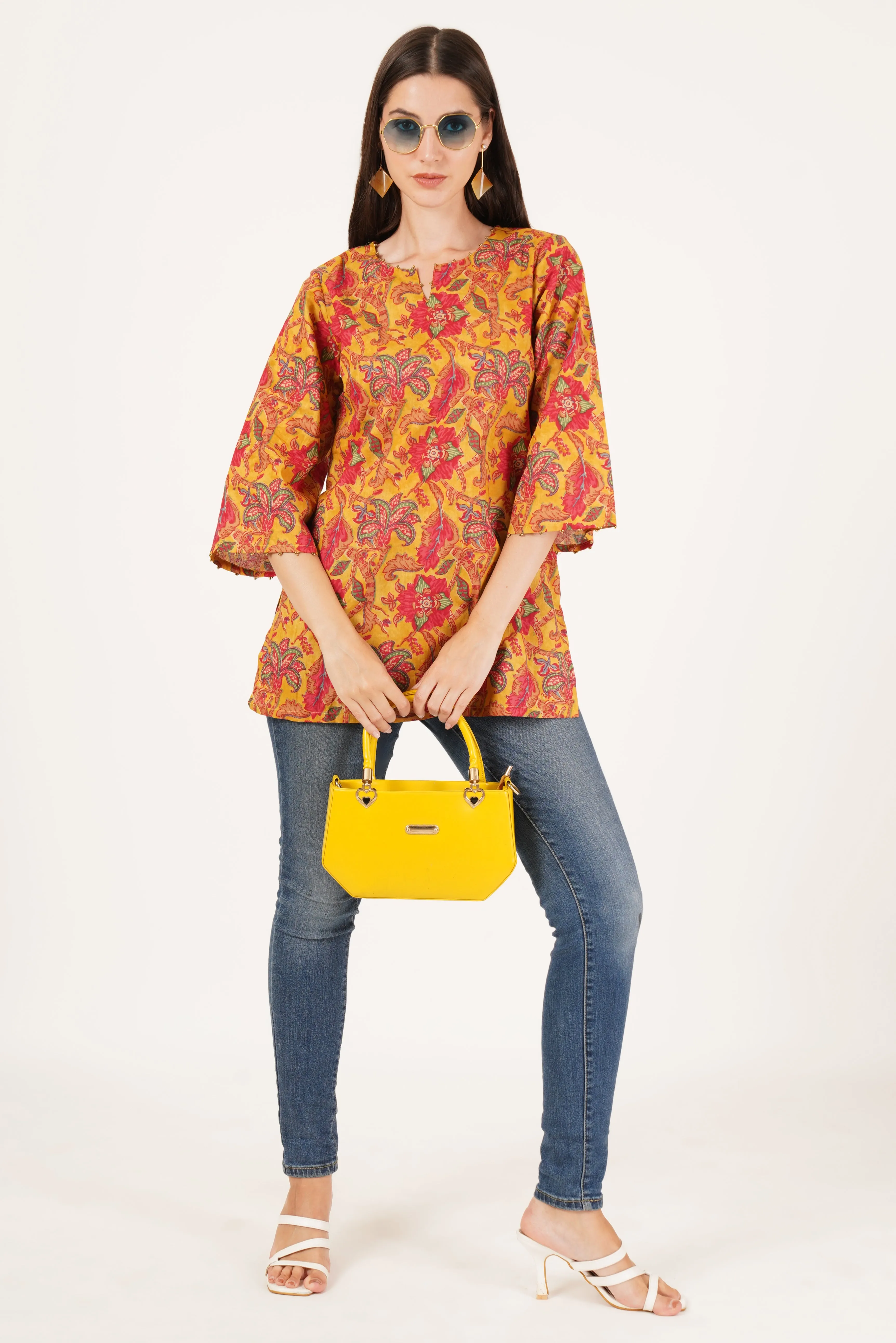 Stylish Summer Floral Kurti for Everyday Wear