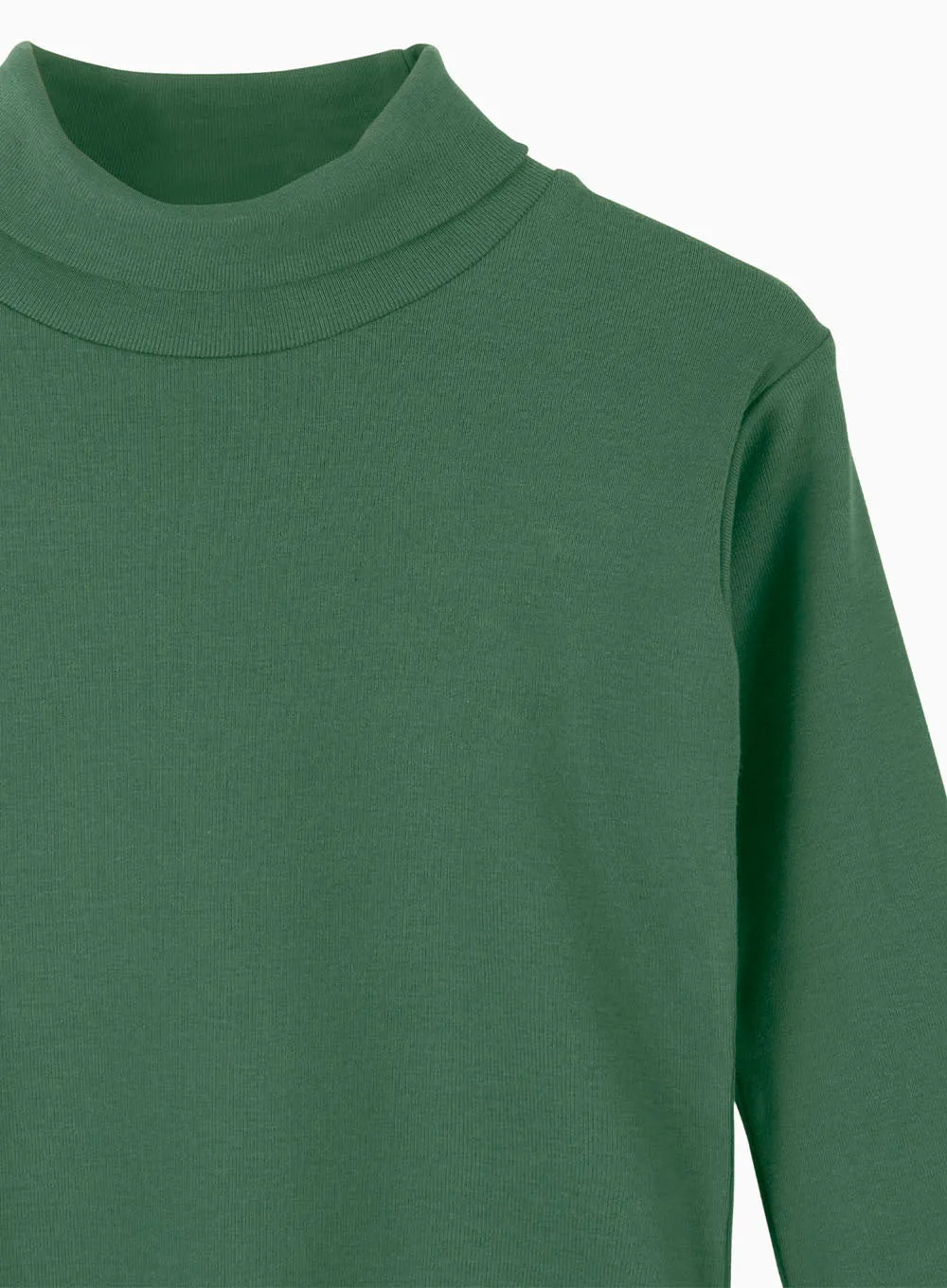 Unisex Classic Roll Neck in Green